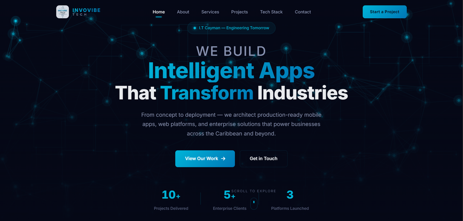 InvoVibe Tech Website